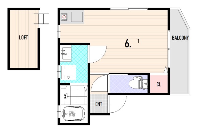 KARIN長楽町の物件間取画像