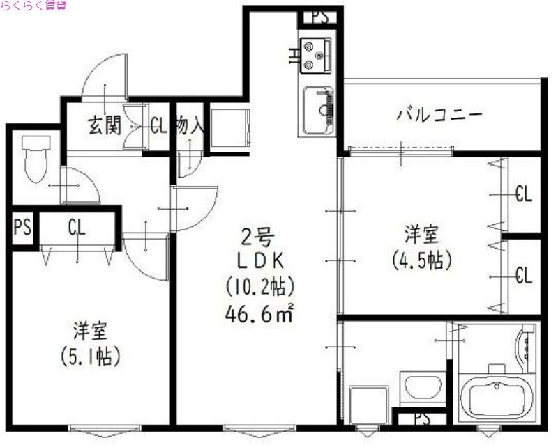尼崎センタープール前駅 徒歩10分 3階の物件間取画像