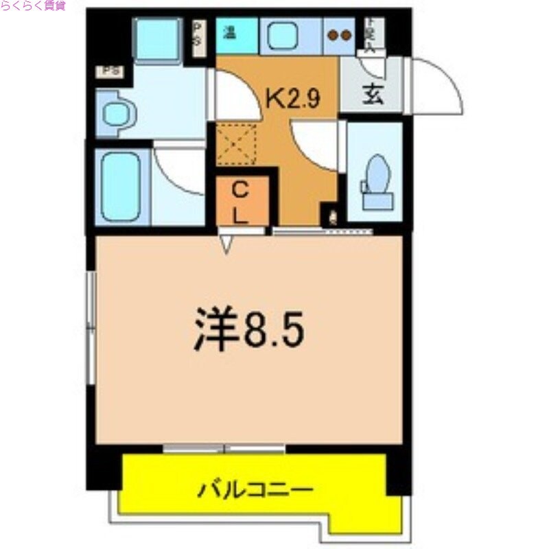 御幣島駅 徒歩5分 5階の物件間取画像