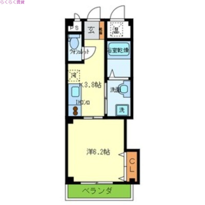 御殿山駅 徒歩5分 2階の物件間取画像