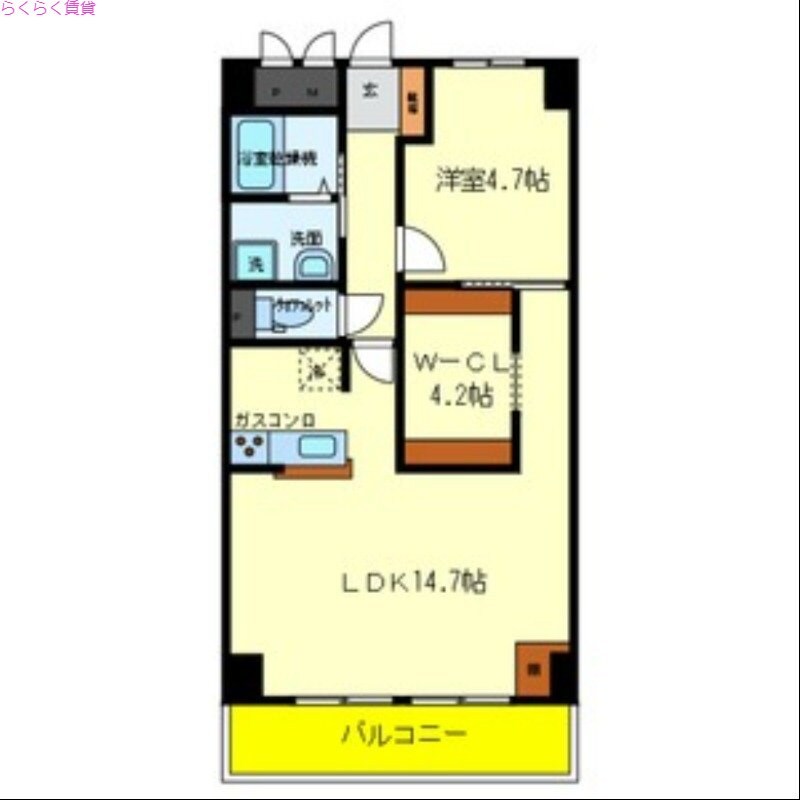 瓢箪山駅 徒歩7分 4階の物件間取画像