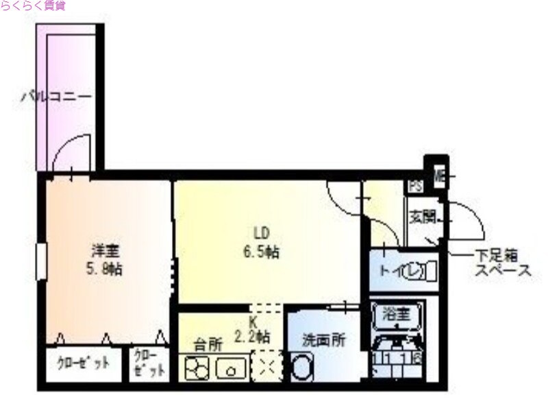 河内花園駅 徒歩3分 3階の物件間取画像