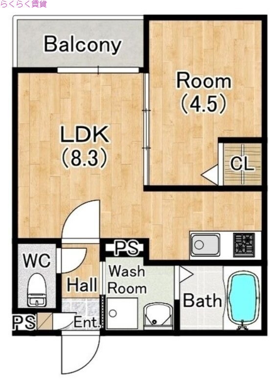 大阪府寝屋川市錦町アパート 3階の物件間取画像