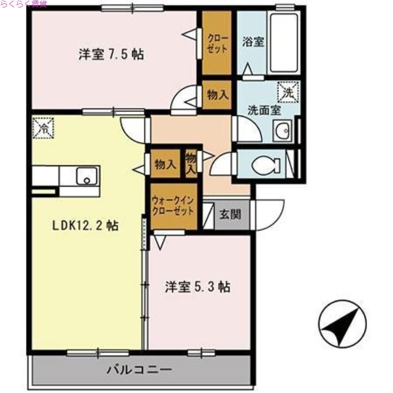 南摂津駅 徒歩19分 3階の物件間取画像