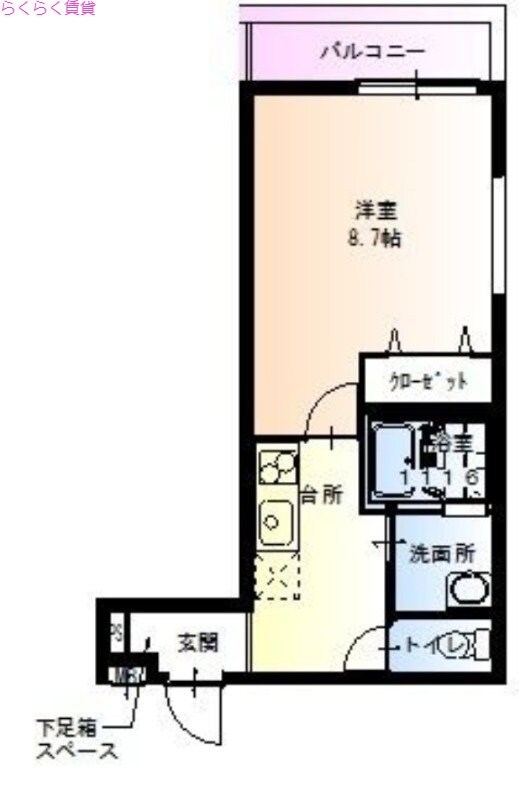 新深江駅 徒歩5分 2階の物件間取画像