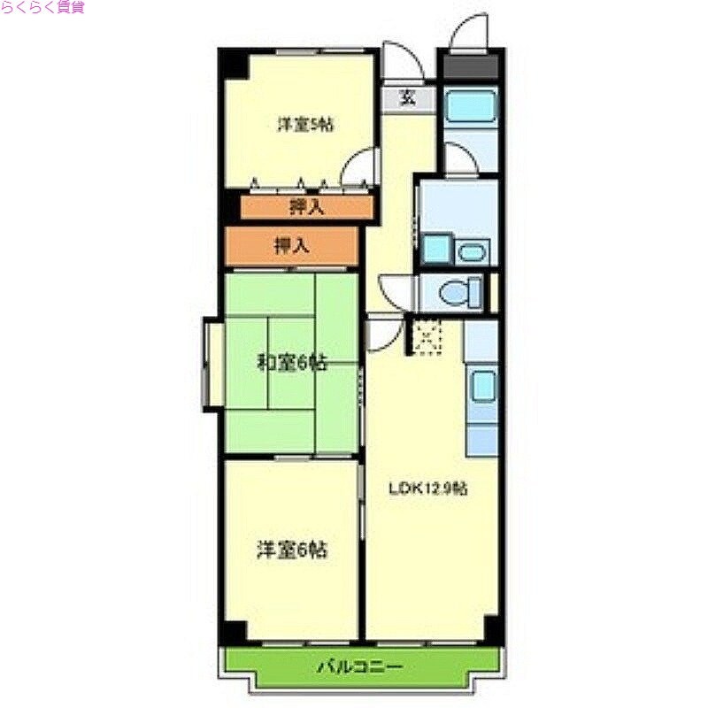 北伊丹駅 徒歩10分 1階の物件間取画像