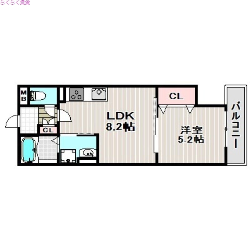 藤阪駅 徒歩7分 3階の物件間取画像