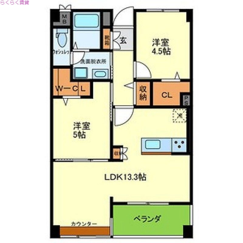 守口駅 徒歩7分 5階の物件間取画像