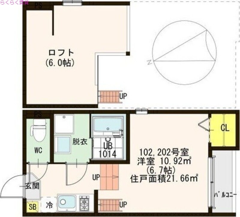 メゾン ベル フルールの物件間取画像