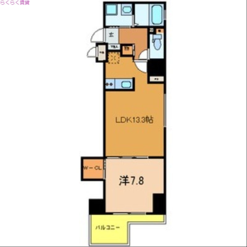 パウゼ堺筋の物件間取画像