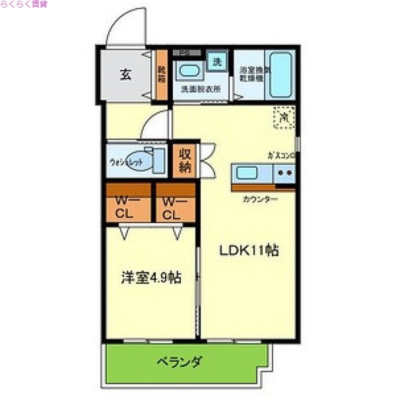 弥刀駅 徒歩10分 1階の物件間取画像