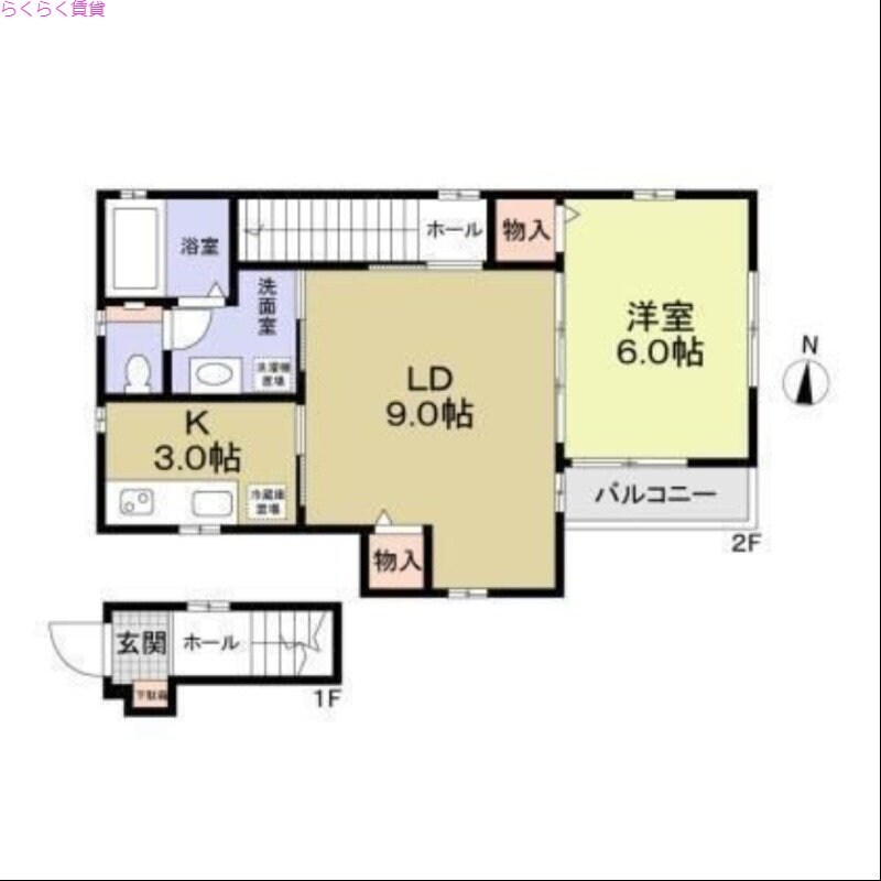 ハイツクレストの物件間取画像