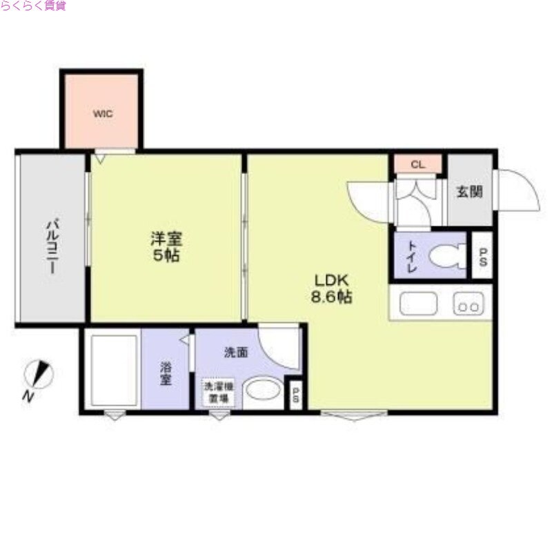 萱島駅 徒歩5分 2階の物件間取画像