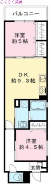 クリエオーレ下神田Ⅱの物件間取画像