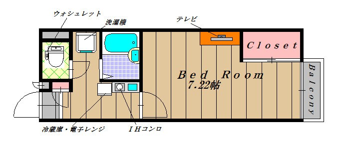 スタンドアップ錦町の物件間取画像
