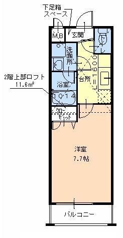 フジパレス初芝駅南II番館の物件間取画像