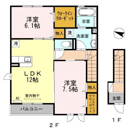 Confort（コンフォート）石川の物件間取画像