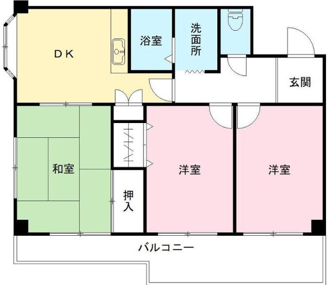 ローズホールの物件間取画像
