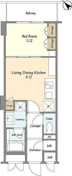Nifit日本橋横山町の物件間取画像