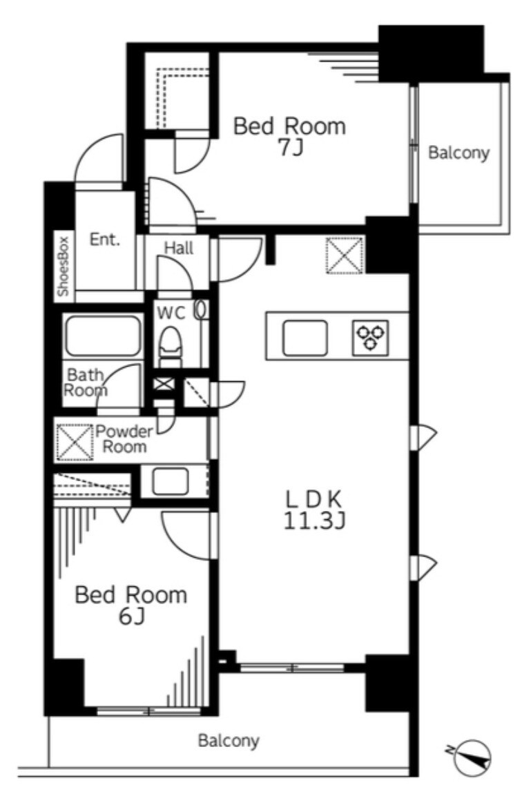 神田リープレックス・リズの物件間取画像