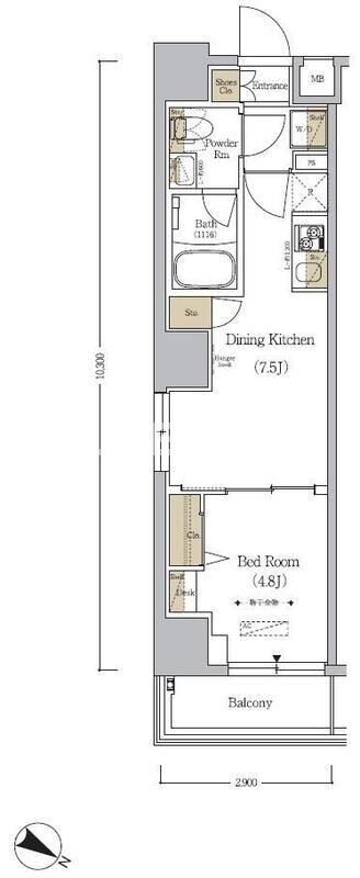 アーバネックス日本橋人形町の物件間取画像
