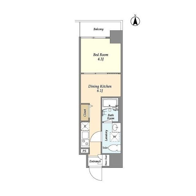 プライマル西大島駅前の物件間取画像