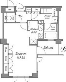プラチナコート広尾の物件間取画像