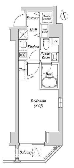 カーサスプレンディッド虎ノ門の物件間取画像