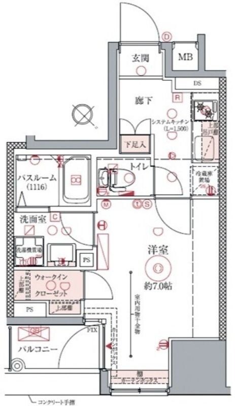 ドムス・スタイル銀座東の物件間取画像