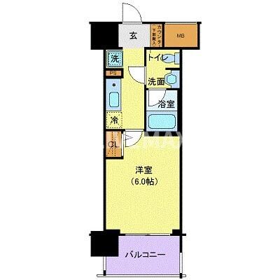 シーフォレシティ芝浦の物件間取画像