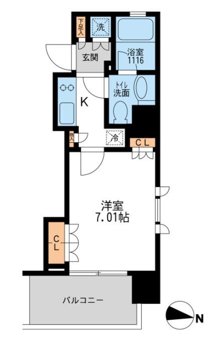 アーデン清澄白河の物件間取画像