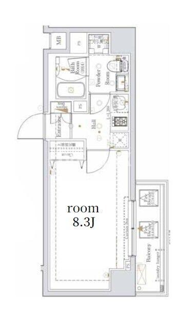 The Log日本橋の物件間取画像