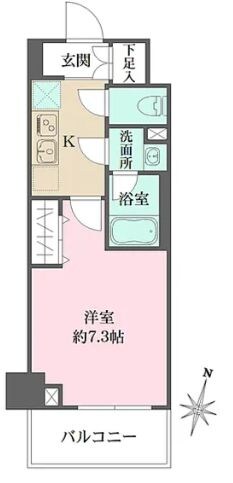 ベルフェリーク木場の物件間取画像
