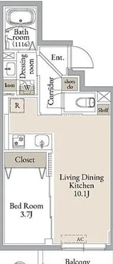 ルネサンスコート門前仲町の物件間取画像