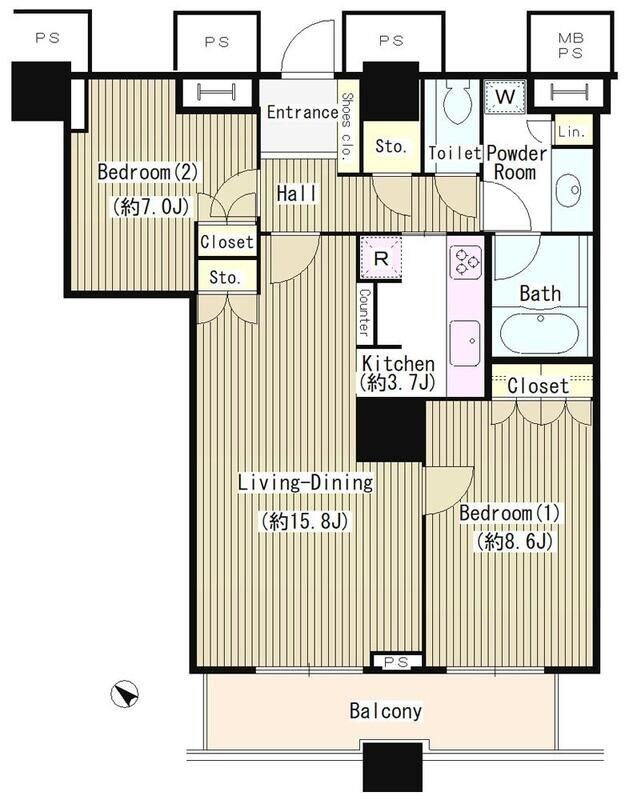 ＴＨＥ　ＴＯＫＹＯ　ＴＯＷＥＲＳ　シータワーの物件間取画像