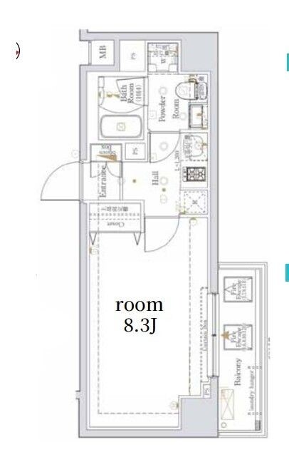 The Log日本橋の物件間取画像