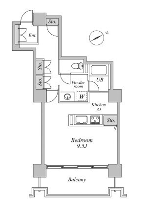 六本木ビュータワーの物件間取画像