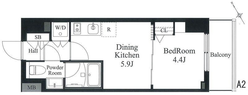 ラティエラ秋葉原の物件間取画像