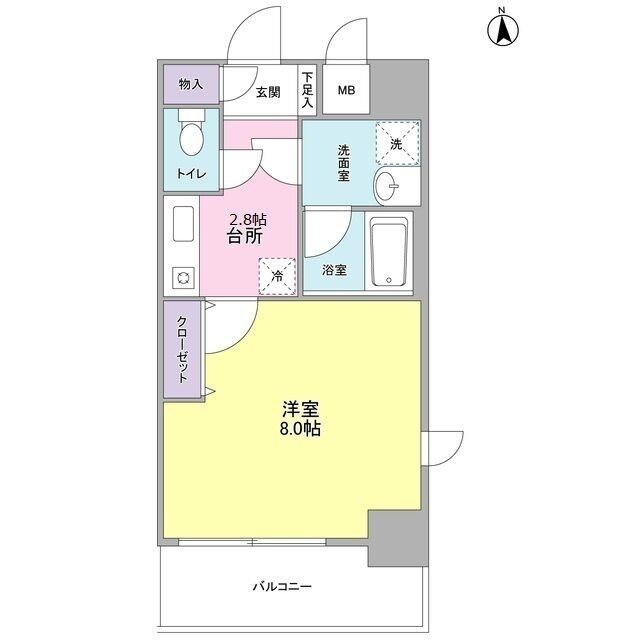 セレーノ品川の物件間取画像