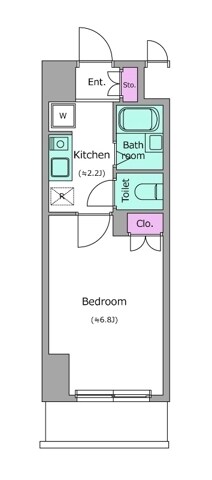レジディア木場の物件間取画像
