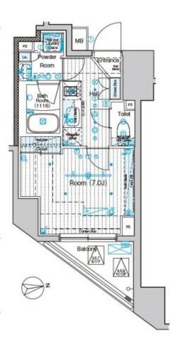 ブライズ東日本橋の物件間取画像