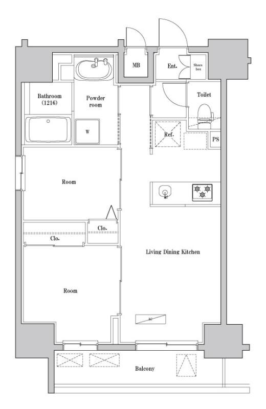 SPコート両国の物件間取画像