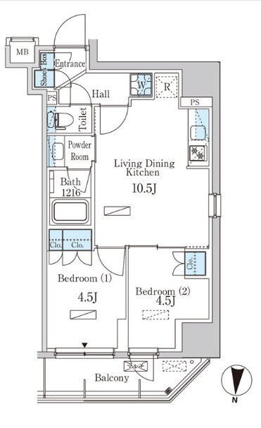 パークアクシス菊川ステーションイーストの物件間取画像