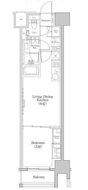 ザ・パークハビオ日本橋三越前の物件間取画像