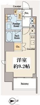 クレストコート木場の物件間取画像