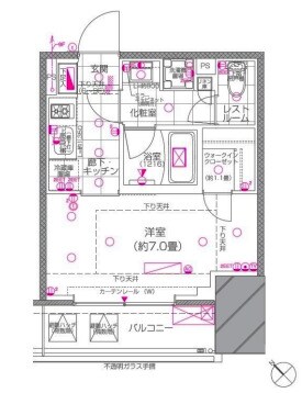 ピアース赤坂の物件間取画像