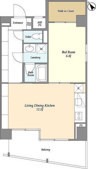 テラス八丁堀の物件間取画像