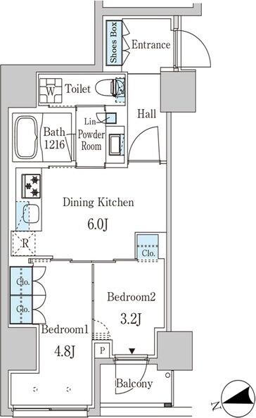 ザ・ライオンズフォーシア外神田の物件間取画像