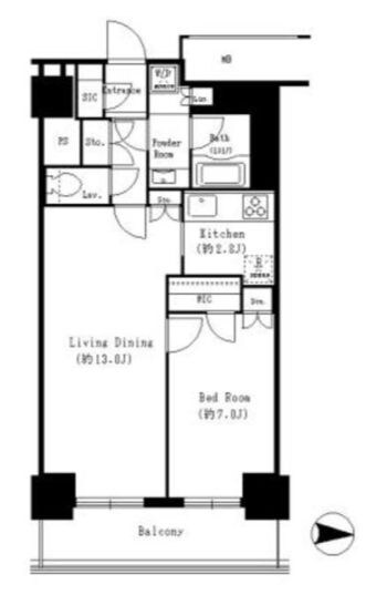 キャナルスクウェア豊洲の物件間取画像