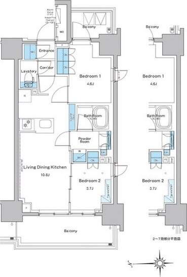 ルフォンプログレ門前仲町プレミアの物件間取画像